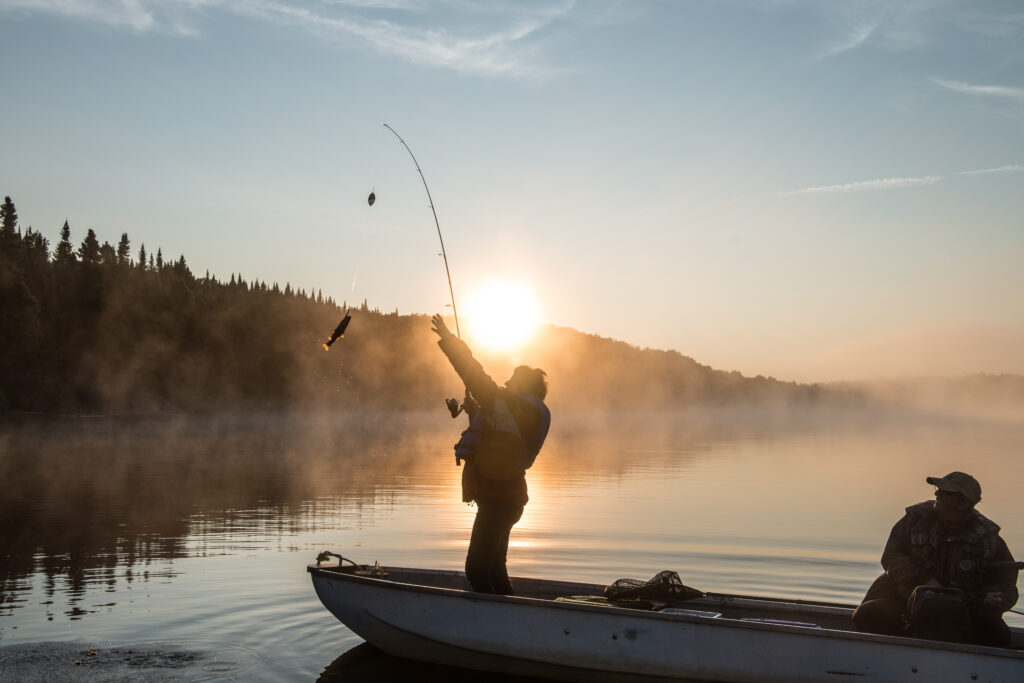 Pêche à la Pourvoirie St-Zénon de Lanaudière